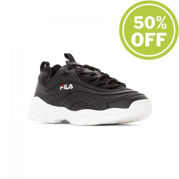 Zapatillas Fila Mujer Negras / Blancas - Ray Low Wmn - España 603587LNH